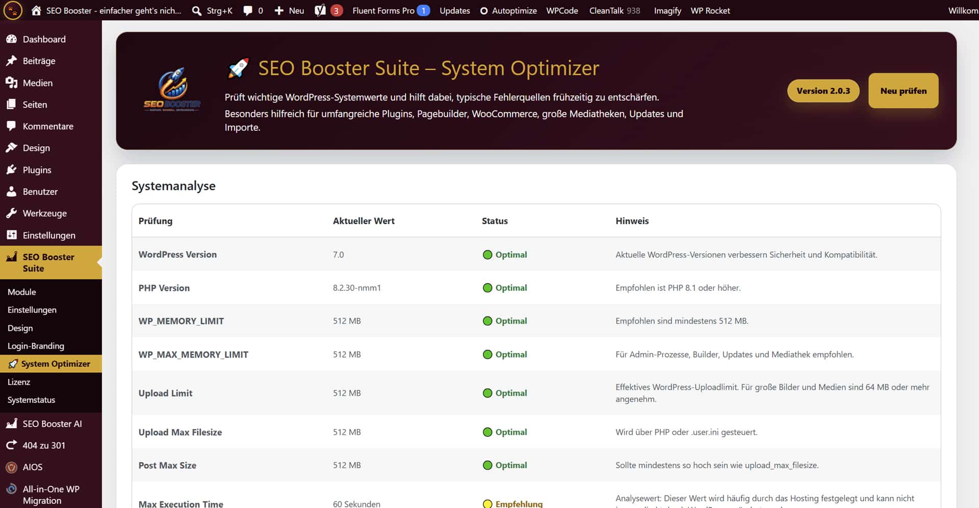 SEO Booster Suite System Optimizer